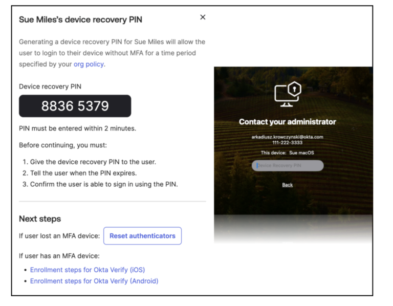 Desktop MFA Recovery for macOS