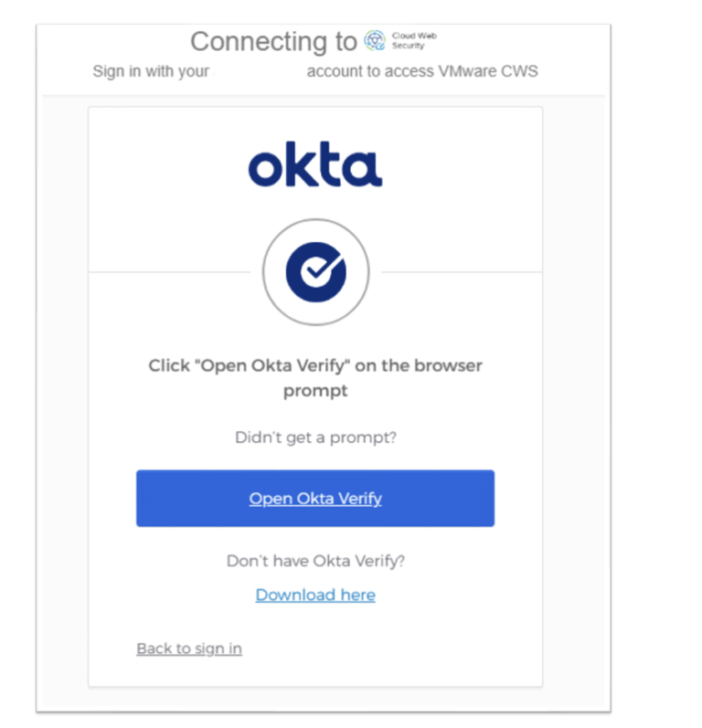 Secure your VMware Web Proxy access with Okta