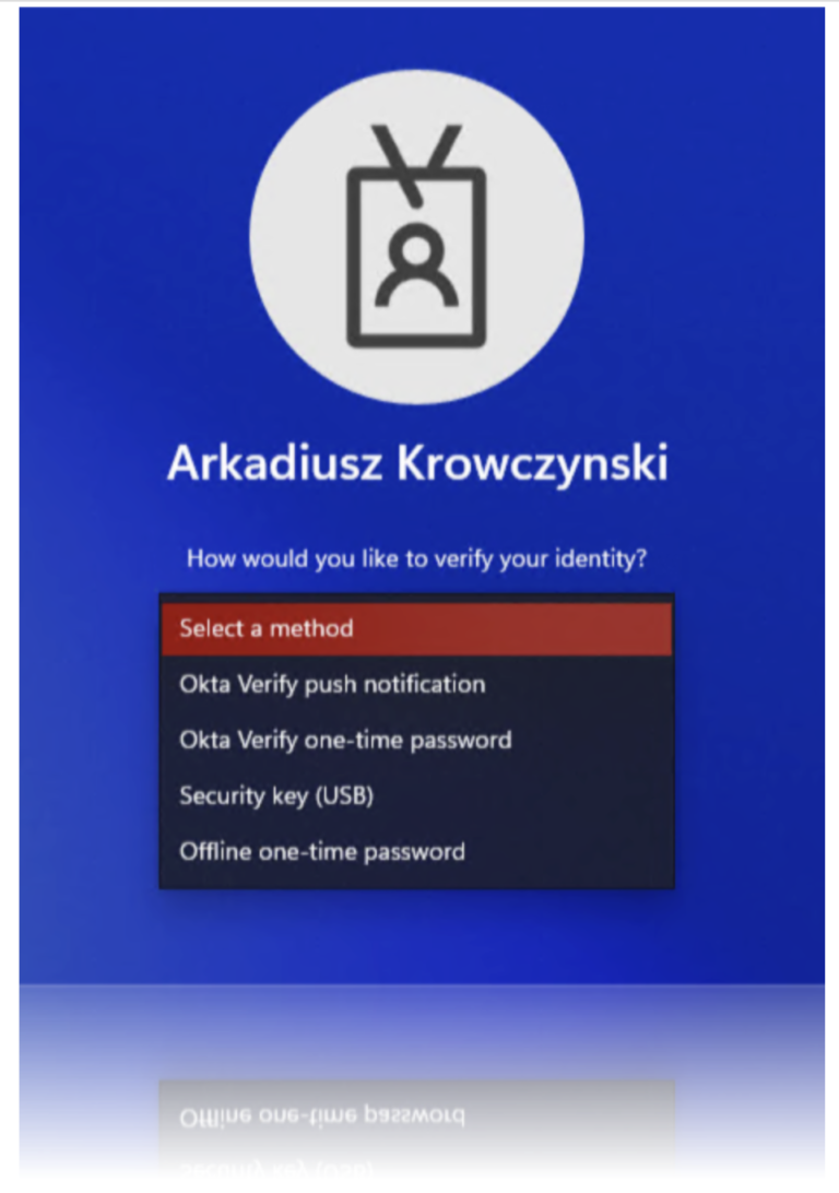 Okta Device Access Allowed Factors on Windows